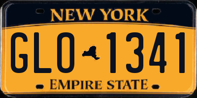 NY license plate GLO1341