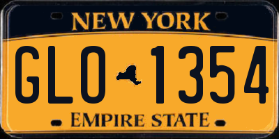 NY license plate GLO1354