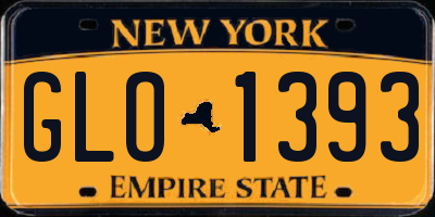 NY license plate GLO1393