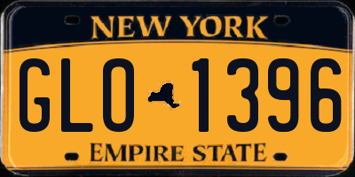 NY license plate GLO1396