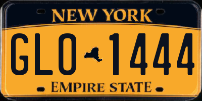 NY license plate GLO1444