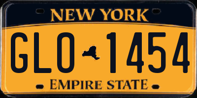 NY license plate GLO1454
