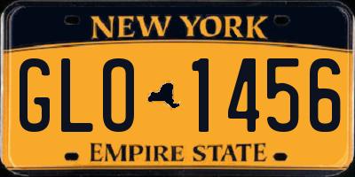 NY license plate GLO1456