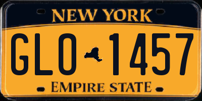 NY license plate GLO1457
