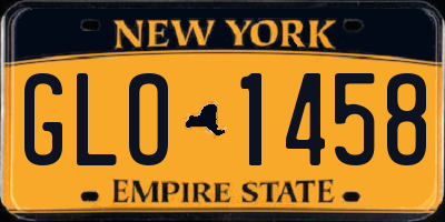 NY license plate GLO1458