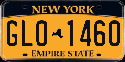 NY license plate GLO1460