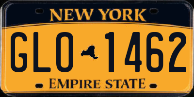 NY license plate GLO1462