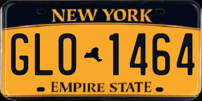 NY license plate GLO1464