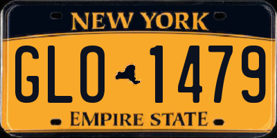NY license plate GLO1479