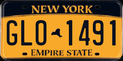 NY license plate GLO1491