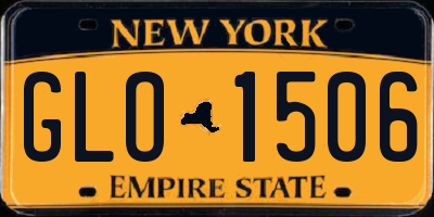 NY license plate GLO1506