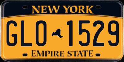 NY license plate GLO1529