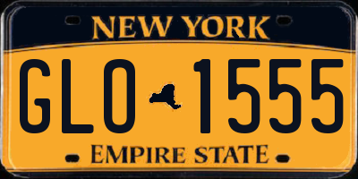 NY license plate GLO1555