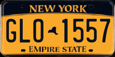 NY license plate GLO1557