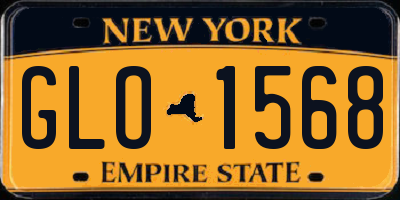 NY license plate GLO1568