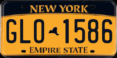 NY license plate GLO1586