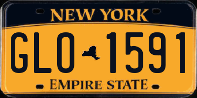 NY license plate GLO1591