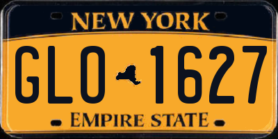 NY license plate GLO1627