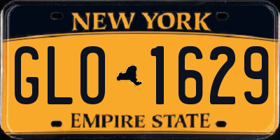 NY license plate GLO1629