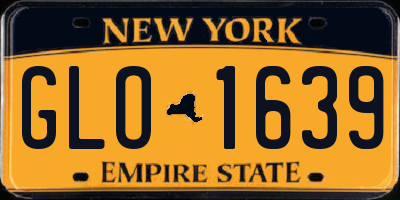 NY license plate GLO1639