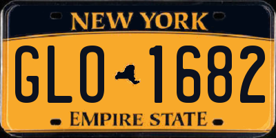 NY license plate GLO1682