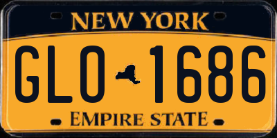 NY license plate GLO1686