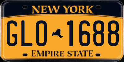 NY license plate GLO1688