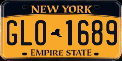 NY license plate GLO1689