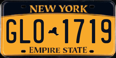 NY license plate GLO1719