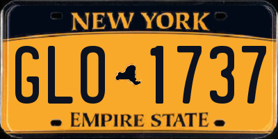 NY license plate GLO1737