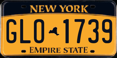 NY license plate GLO1739