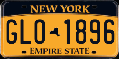 NY license plate GLO1896