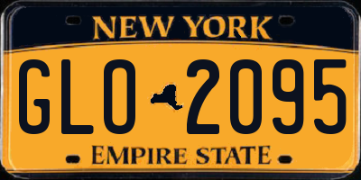 NY license plate GLO2095