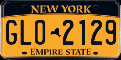 NY license plate GLO2129
