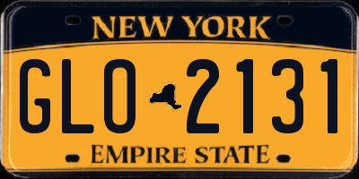 NY license plate GLO2131