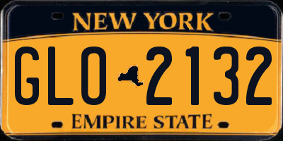 NY license plate GLO2132