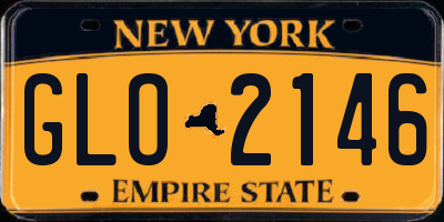 NY license plate GLO2146