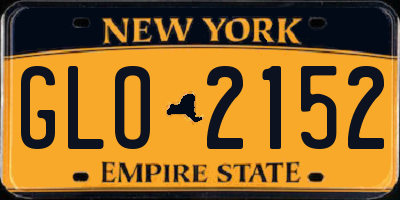 NY license plate GLO2152