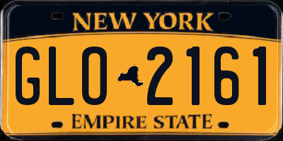 NY license plate GLO2161