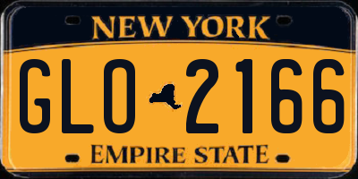 NY license plate GLO2166