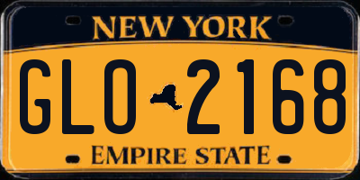 NY license plate GLO2168
