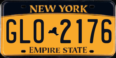 NY license plate GLO2176