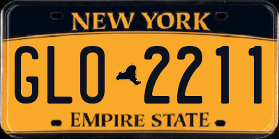 NY license plate GLO2211