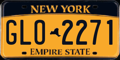 NY license plate GLO2271