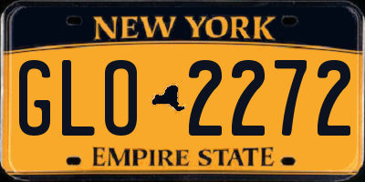NY license plate GLO2272