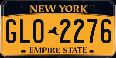NY license plate GLO2276