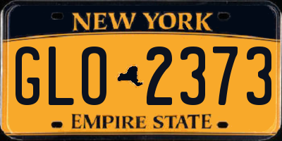 NY license plate GLO2373