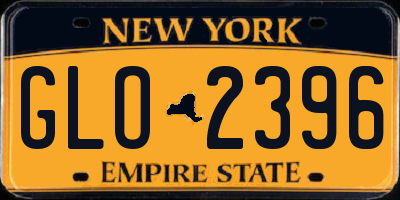 NY license plate GLO2396