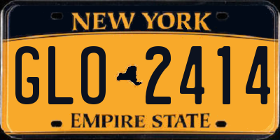 NY license plate GLO2414