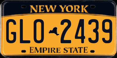 NY license plate GLO2439